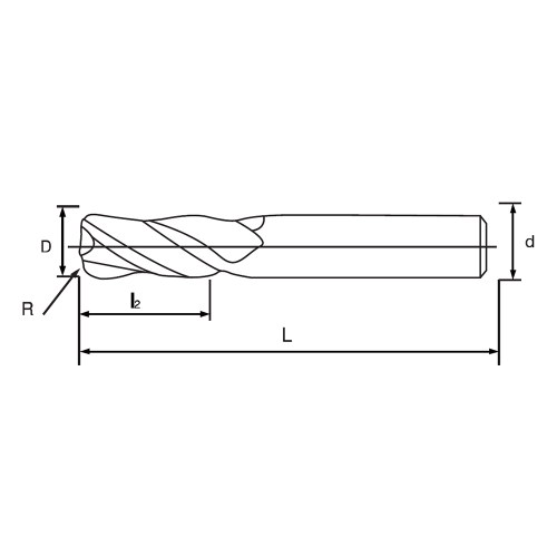 KHMR435 Fresas para material duro