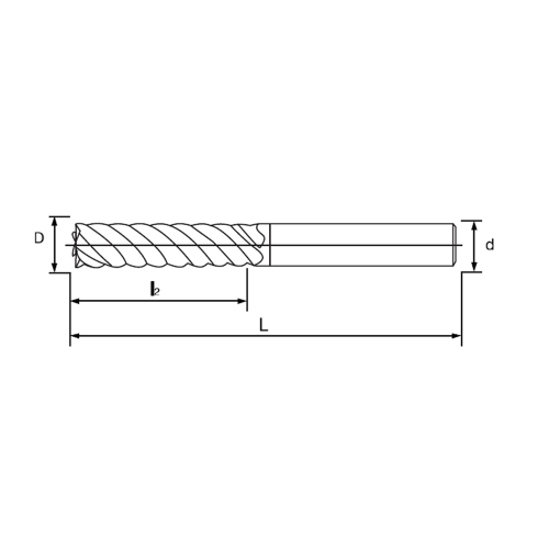 KHMEL645 Fresas para material duro